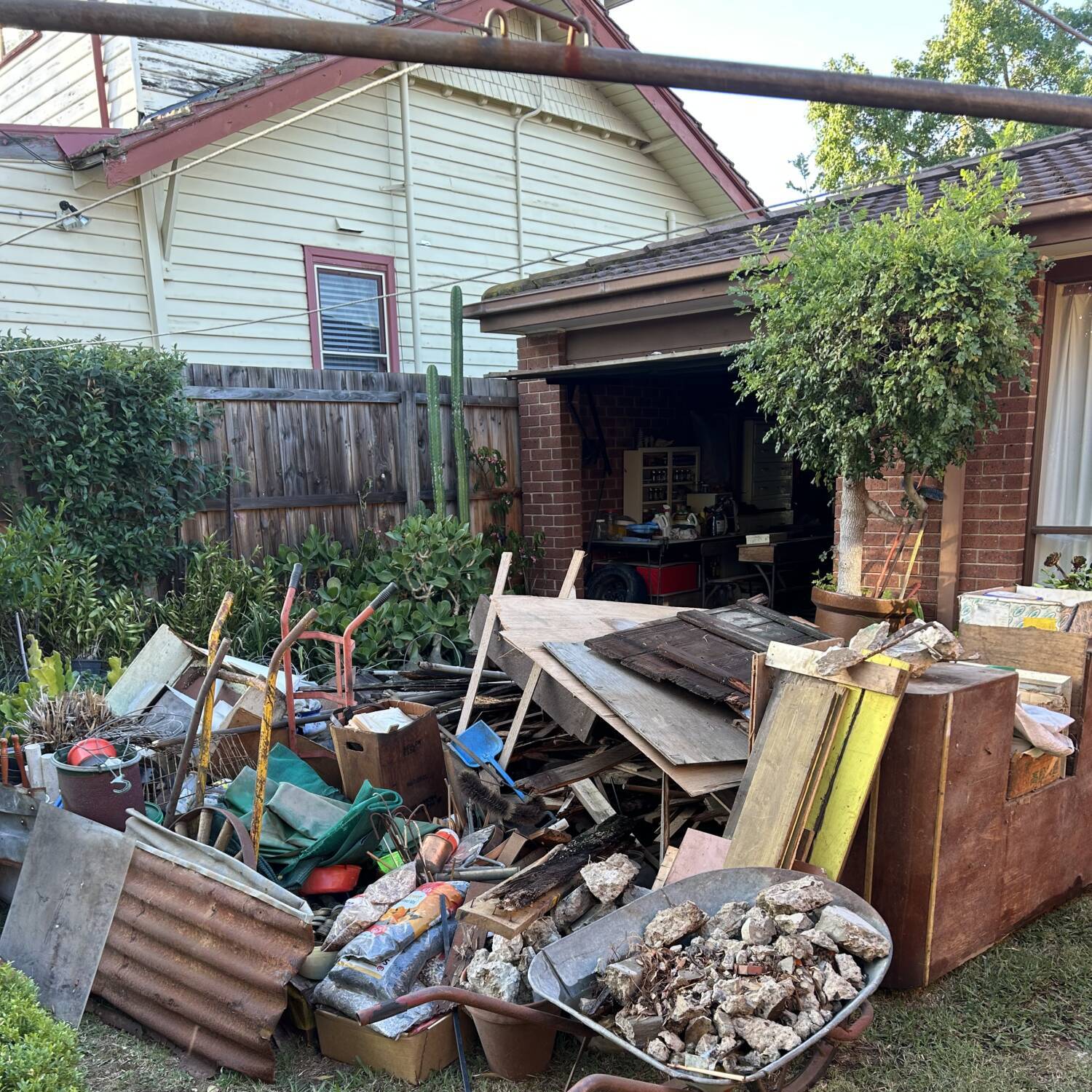 Rubbish removal Brunswick Melbourne — household junk and furniture cleared by All Rubbish Removals